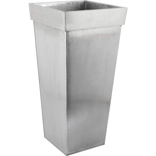 Vase haut en zinc brossé-GVA1221