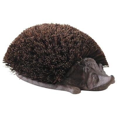 Hedgehog brush in cast iron and coco-JAC1440