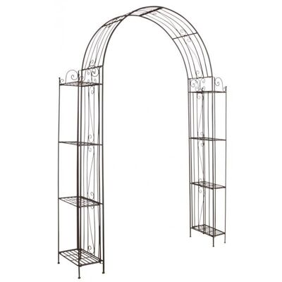 Arche de jardin en métal vieilli-JAC1550