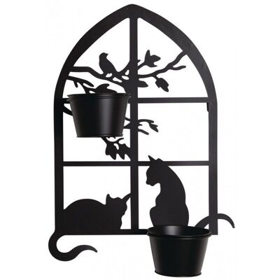 Lacquered metal cat frame-JAC1590