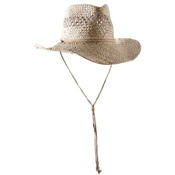 Chapeau homme en jonc naturel avec corde-JCH1590