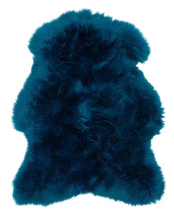 Peau de mouton bleu azur 90-110cm 1