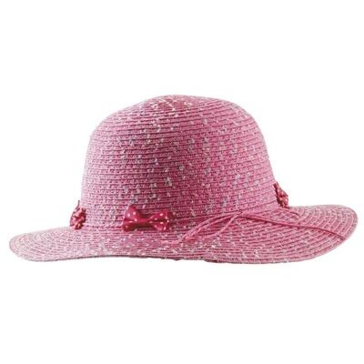 Children's half-capeline hat in synthetic straw-JCH1760