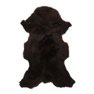 Pelle di pecora islandese marrone naturale 90-110cm