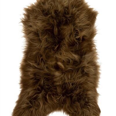 Pelle di pecora islandese marrone chiaro 90-110cm