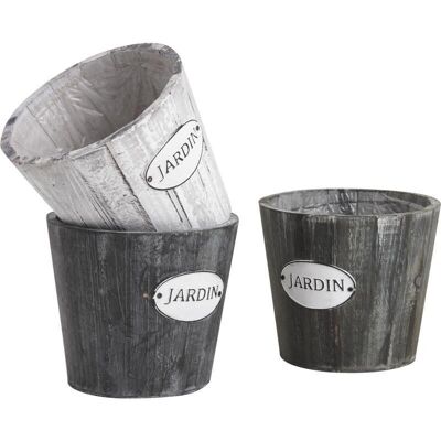 Wooden flowerpot-JCP3212P