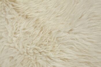 Peau de mouton blanc naturel 90-100cm 4
