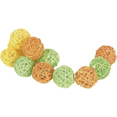 Set of 12 rattan balls-JFS196S