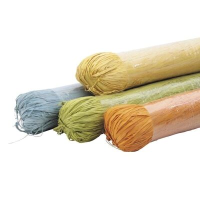 Floche of pastel raffia 400g-JFS1990