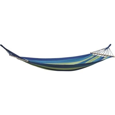 Blue and green striped hammock-JHA1150