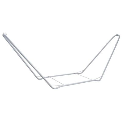 White lacquered metal hammock stand-JHA1270