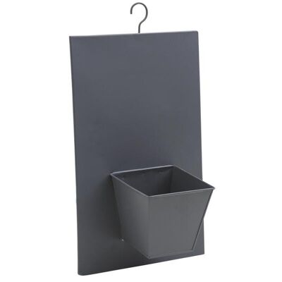 Wall hood in gray lacquered metal-JHO1470