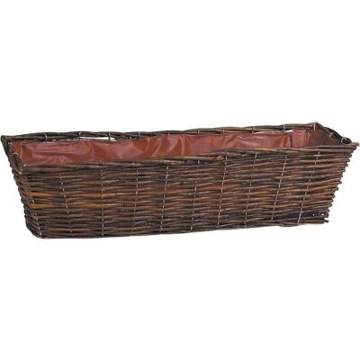 Raw wicker planter-JJA1101P