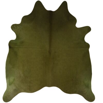 Cowhide green dyed