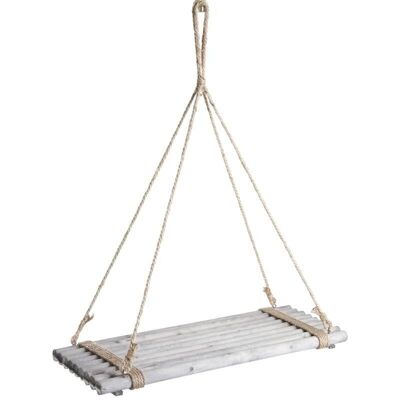 Hanging tray in gray stained wood-JSU1232