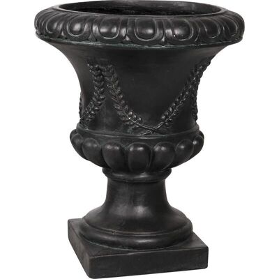 Black fiberglass vase-JVA1431