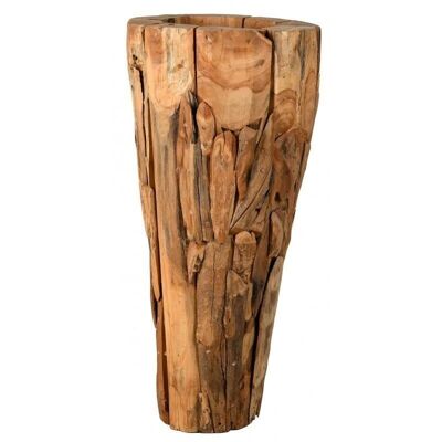 Large teak vase-JVA1510