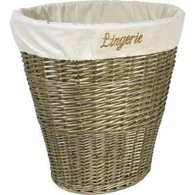 Panier à linge en éclisse grise-KLI2550C