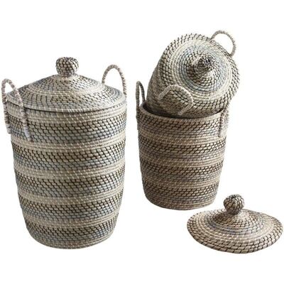 Seagrass laundry baskets-KLI314S