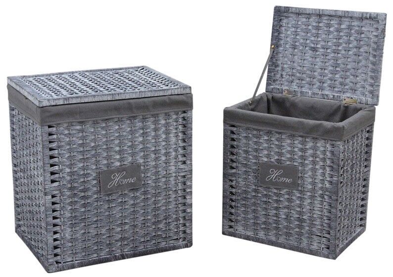 Cesti per biancheria in vimini e corda-KLI324SC