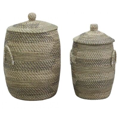 Seagrass laundry baskets-KLI373S