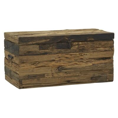 Cofre grande de madera maciza reciclada-KMA2170