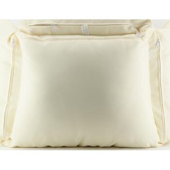 Balancelle blanche réglable avec coussin-MBA1200C 3