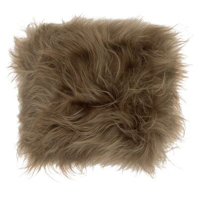 Almohada Piel de oveja taupe