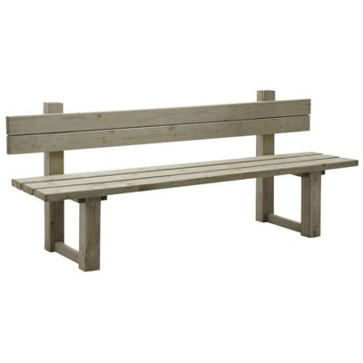 Bench with spruce backrest-MBC1180