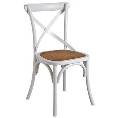 Bistro chair in birch and rattan-MCH1640