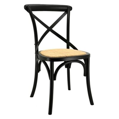 Bistro chair in birch and rattan-MCH1740