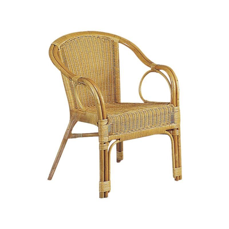 Poltrona in midollo di rattan-MFA1260