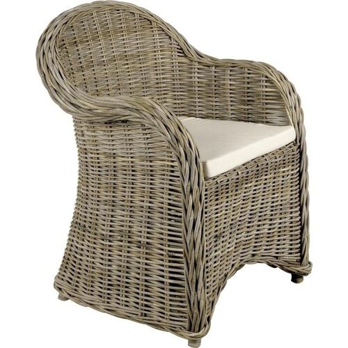 Fauteuil en poelet gris Arthur-MFA1880C