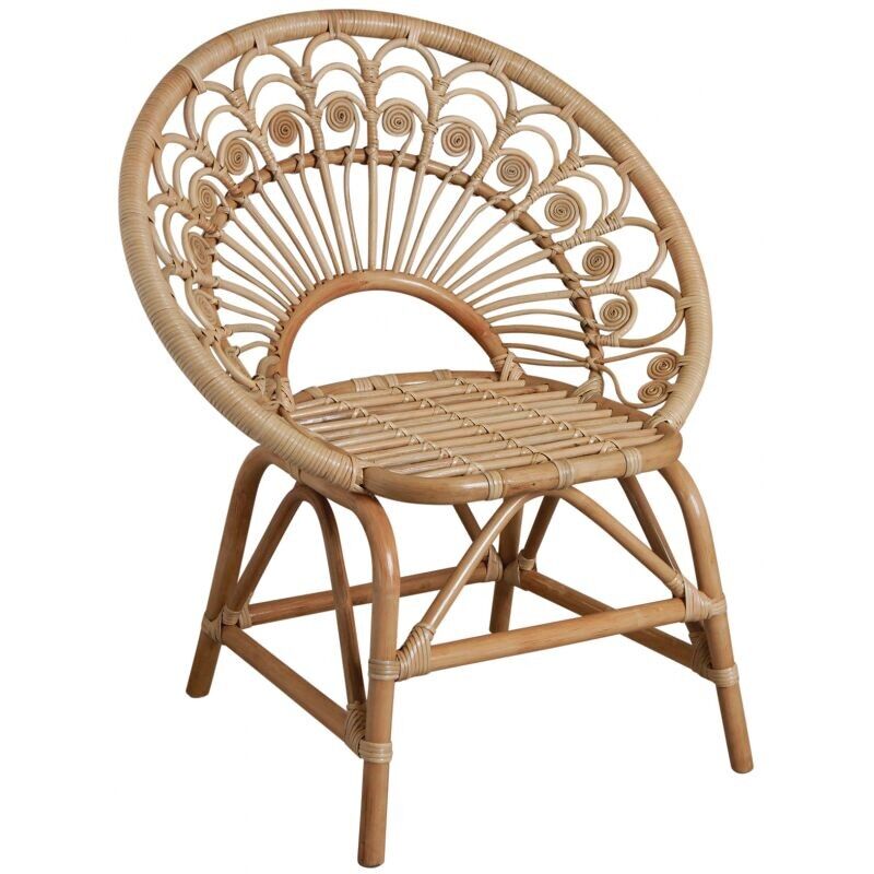 Butaca petal en rattan natural-MFA3150