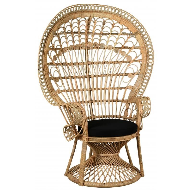 Emmanuelle Sessel aus natürlichem Rattan-MFA3370C