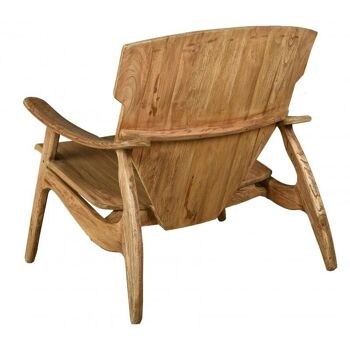 Fauteuil design en teck naturel Brazil-MFA3500 2