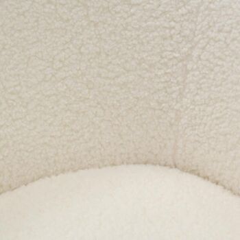 Fauteuil pouf en polyesteret bois Mouton-MFA3530 4