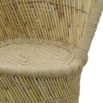 Fauteuil en roseau naturel-MFA3650 4