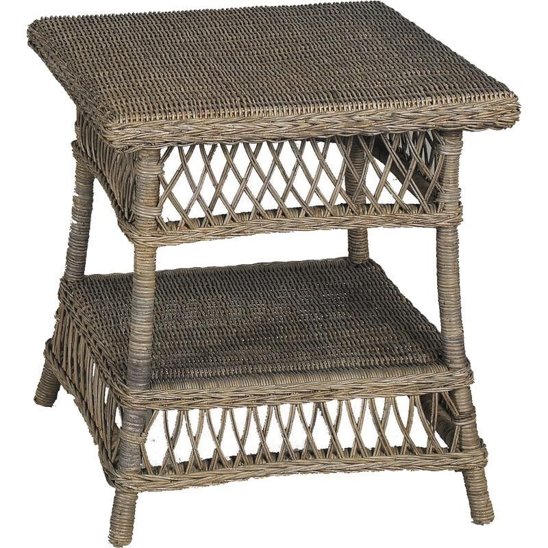 Gray rattan table-MTA1460