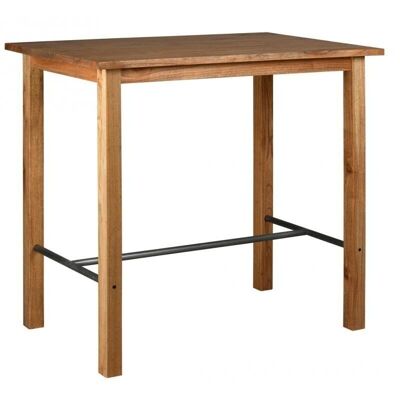 Tavolo alto in legno di mindi e metallo-MTA1720