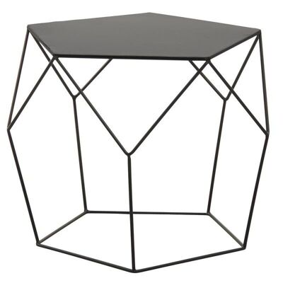 Black metal coffee table-MTB1390