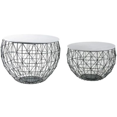Coffee tables in metal and marble-MTB150S