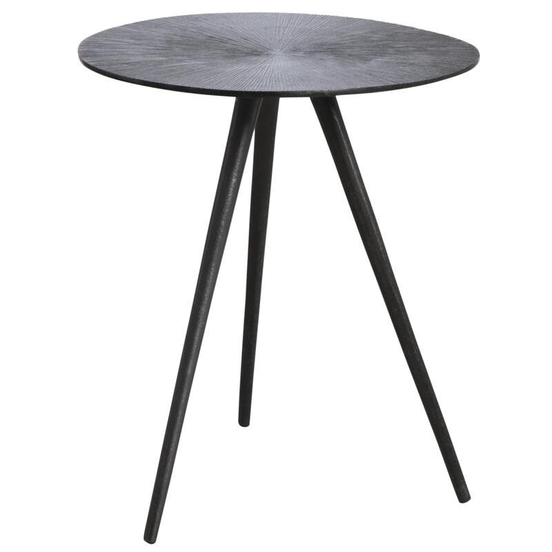 Round table in antique zinc metal-MTB1512