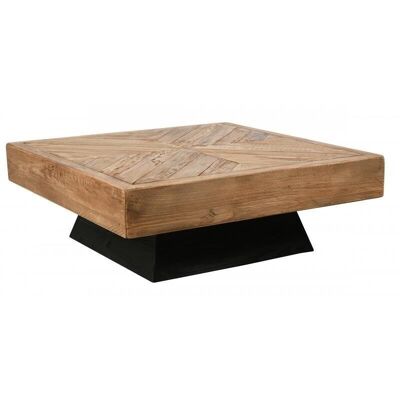 Square recycled pine coffee table-MTB1780