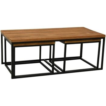 Table basse modulable en bois recyclé-MTB187S 2