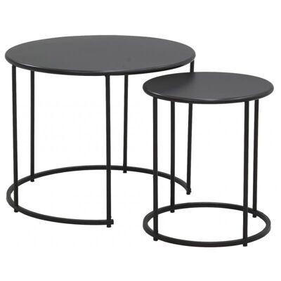 Coffee tables in black stained metal-MTB188S