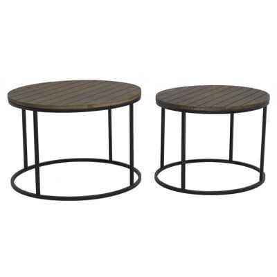 Coffee tables in metal and wood-MTB189S