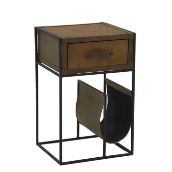 Table porte-revue en cuir-MTN1250 1