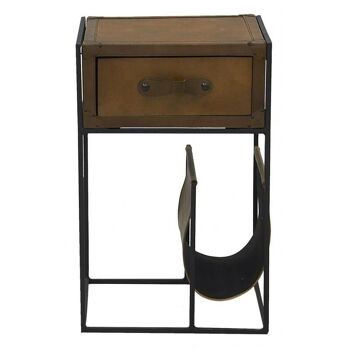 Table porte-revue en cuir-MTN1250 2