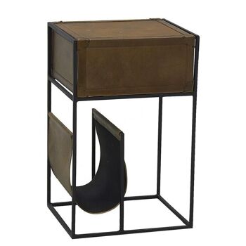 Table porte-revue en cuir-MTN1250 3